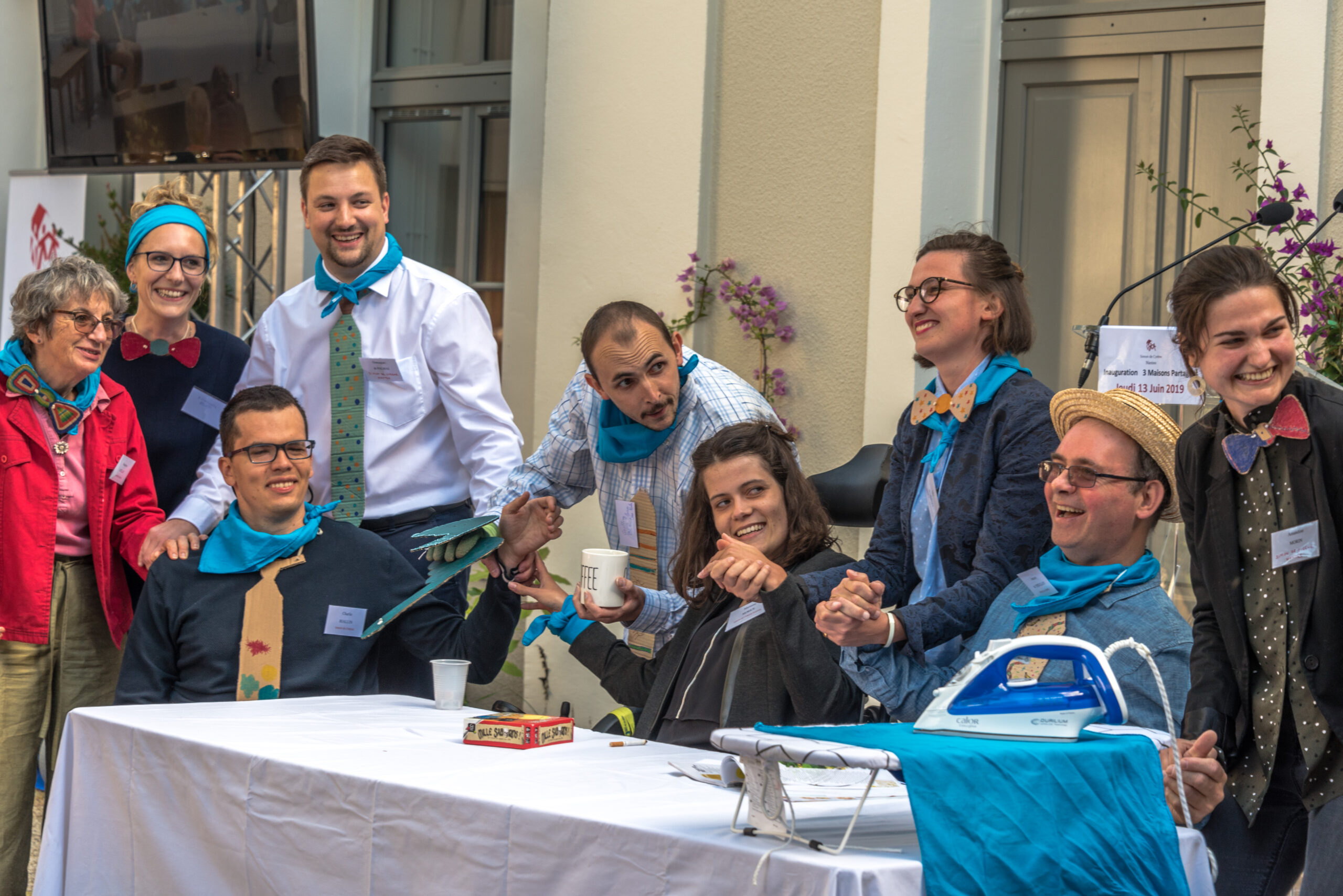 Inauguration de la Maison bleue